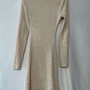 SHEIN Light Beige Backless Dress